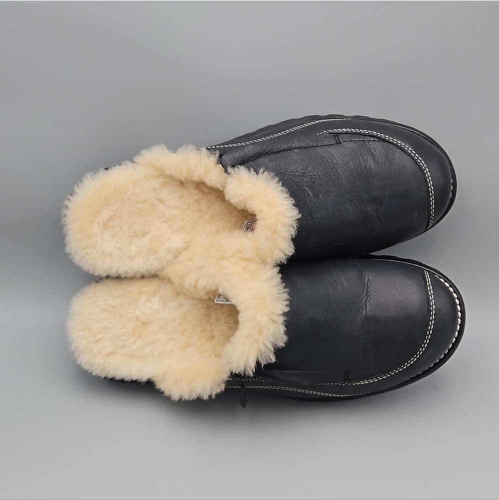 UGG slip on Clogs Women 10 leather - Picture 11 of 12